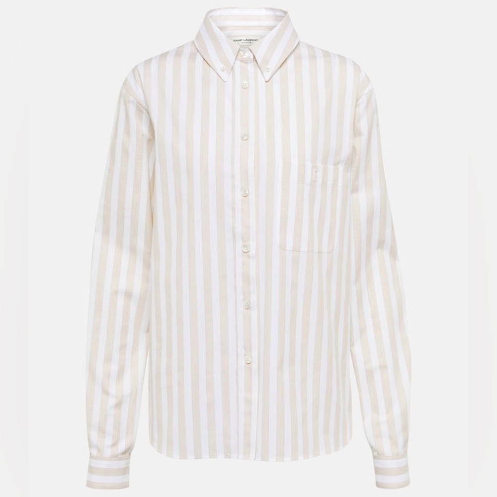 SAINT LAURENT stripe popplin shirt